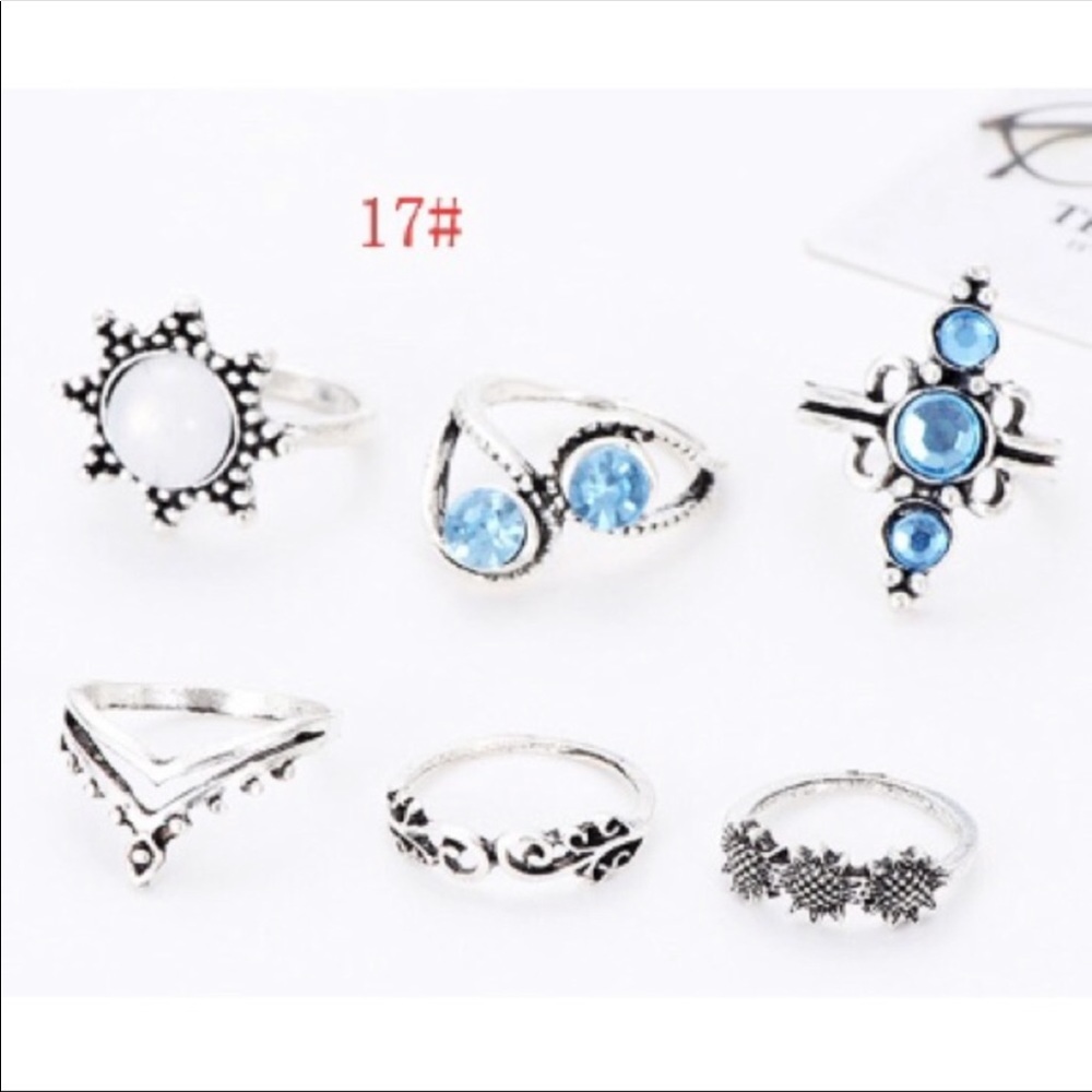 ❣️ ❣️Last one❣️❣️6 piece Silver Boho Midi Ring Set - Picture 4 of 4